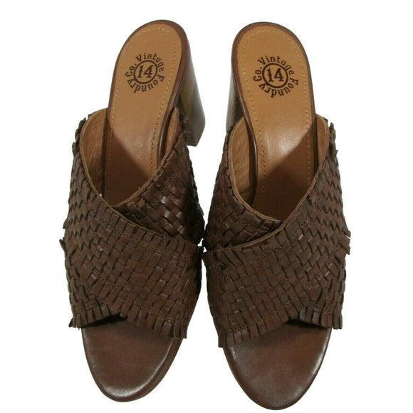 Vintage Foundry Co Louisa Woven Leather Sandal Women's Shoes size 8 - Picture 3 of 8
